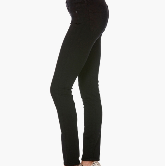 PAIGE Skyline Skinny Black Shadow jeans 27 - Picture 3 of 8
